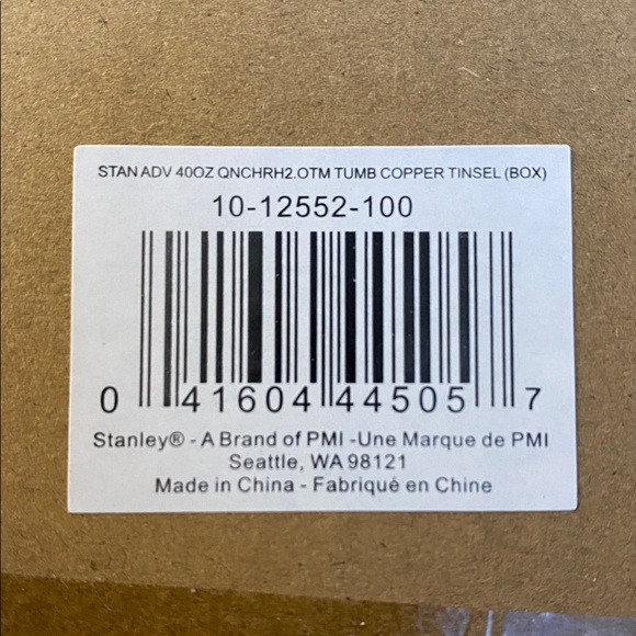 Stanley Copper Tinsel Quencher Tumbler New in Bow - Picture 9 of 9